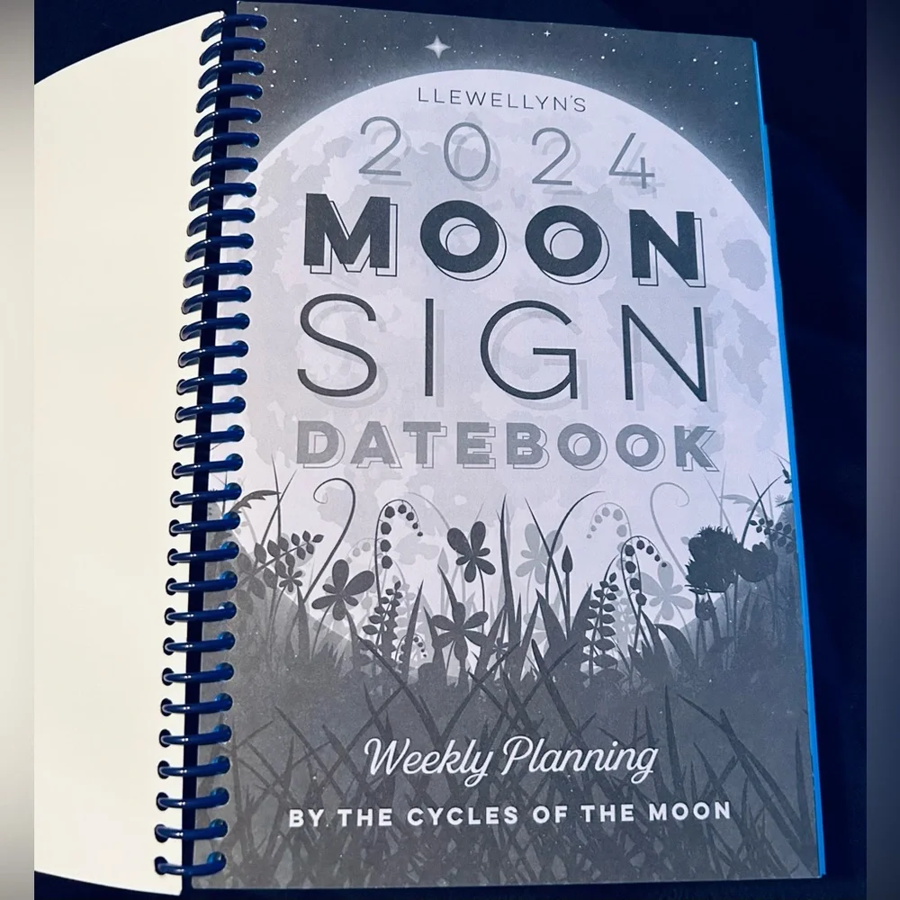 Unused 2024 moon sign calendar datebook, planner. Really neat!
